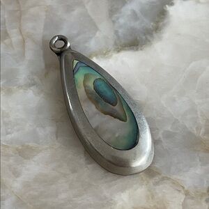 Silver and Abalone Pendant